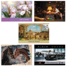 Альбом для рисования 48 л А4 HATBER Ассорти, на спирали