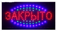 Вывеска светодиодная LED 48х25 см "ОТКРЫТО/ЗАКРЫТО" 2 режима 220V 680492