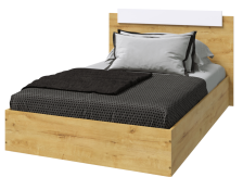 Кровать ЭКО Дуб вотан/Белый 