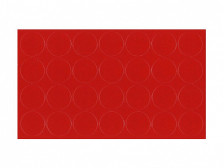 Заглушка самоклеящаяся d=20 красный 110 (28шт)