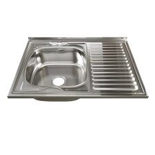 Мойка накладная 60х80 (0,6) h=160 Л Mixline