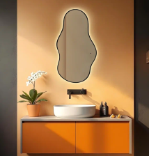 Зеркало Casper BLACK-TX 600х1100 бесконтактный сенсор, гор/вер