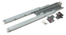 Направляющие шариковые 400 мм B-slide неполного выдвижения с доводчиком скрытого монтажа
