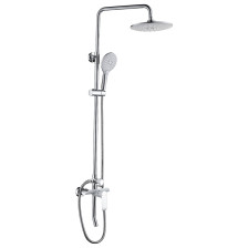 Стойка душевая со смесителем GFmark "Тропический душ" 3089 белый/хром