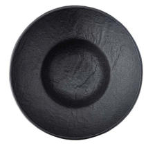Тарелка глубокая 25,5 см SLATESTONE фарфор черный WL-661114/A