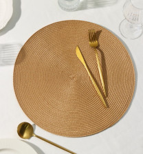 Салфетка d=38 см Доляна Лофт песочный 6869164