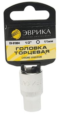 Головка торцевая 6гр 1/2 11мм ЭВРИКА 91304Н