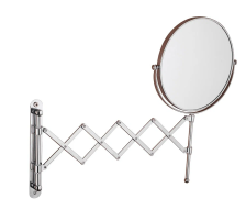 Зеркало косметическое настенное FRAP с увеличением 8" F6408 хром