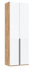 Шкаф 2-створчатый Марвэл (800) Браш Вайт/Дуб крафт