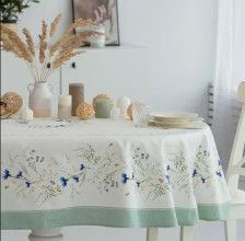 Скатерть хлопок 170х225 Васильки Listelle