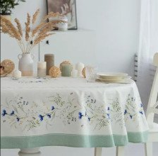 Скатерть хлопок 170х225 Васильки Listelle
