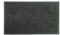 Коврик резиновый Ботинок 40х60см (PIN MATS)