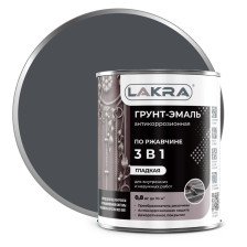 Грунт-эмаль по ржавчине графит RAL 7024 (0,8кг) Лакра