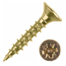 Шуруп 2,5х10 универсальный, желтый цинк 500шт контейнер