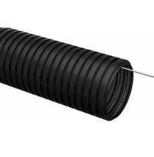 Труба гофрированная 16 с тросом (1бухта 25м)