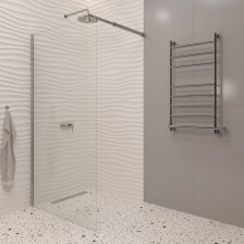 Душевое ограждение 90х190 EvaGold EG6C профиль хром, прозрачное стекло