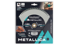 Диск алмазный 180x22,2x2,4x7 турбо-волна по камню кирпичу METALLICA Optima 900321