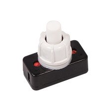Выключатель-кнопка ON-OFF (2с) 250V 1А (PBS-17А2) белый
