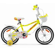 Велосипед Aist Wiki 20, 1 скорость, стальная рама 20",желтый ( 20")