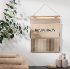 Кармашек текстильный Этель "Natural beauty" 2 отделения Размер: 45х35, Цвет: Бежевый