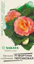 Семена Бегония Фортуна Персиковая F1 4шт (Гавриш)