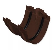 Соединитель желобов коричневый Стандарт (У) АП (32)