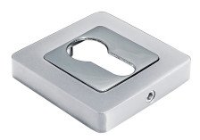 Накладка на цилиндр Morelli MH-KH-S55 SC/CP матовый хром/полир,хром