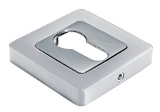 Накладка на цилиндр Morelli MH-KH-S55 SC/CP матовый хром/полир,хром