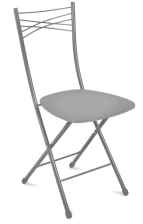 Стул складной "Ника 1" до 100кг, 39,5х40х48см тем-сер/тем-сер ССН1/7 Nika