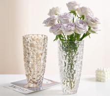 Ваза стеклянная 14,5х29,5х9,5 см прозрачный