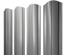 Штакетник радиусный 1,5м темно-серый