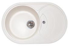 Мойка 605х490 искусственный камень белый 19/G31