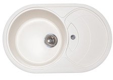 Мойка 605х490 искусственный камень белый 19/G31