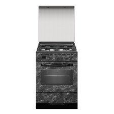 Плита газовая Гефест 6300-03 0053 (60x60x85см)(цвет:черный с рисунком "мрамор", варочная поверхность:эмаль)