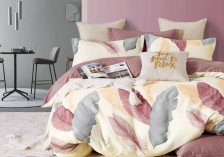 КПБ сатин набивной Satin de Luxe 0082-SK 50х70+70х70 Дуэт Cleo