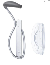 Держатель вело 00-170292 настенный торцевой ВЕРТИКАЛЬНЫЙ антицарап покрытие на крюке ЭРГОНОМИЧ 