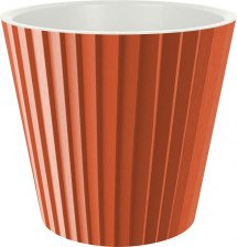 Кашпо со вставкой Песок d=16 h=14,6см 2л терракот