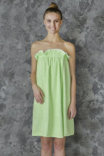 Парео женское махровое 76х142 ДМ салатовое