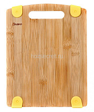 Доска разделочная 24х19х1,2 см с силиконовыми вставками бамбук BRAVO BR-312