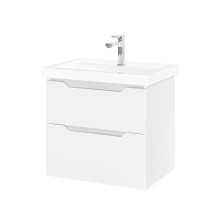 Тумба с раковиной Jasmine -60 подвесная, Белый