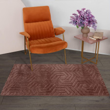 Ковер SOFT J764A 1,6х2,3м marsala-marsala