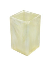 Стакан для зубных щеток настольный Pearl White 3W-PRBS-17012-A-ТВА керамика