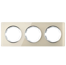 Рамка 3-м Garda 2E52301301 стекло бежевый