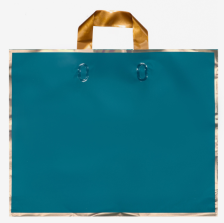 Пакет с петлевой ручкой синий 40х31х8см 80мкм однотонный 10790746