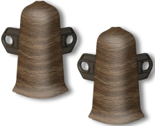 Угол наружный Идеал Деконика орех с кронштейном 55 мм