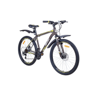 Велосипед горный Aist Quest Disc 21 скорость, сталь рама 18",черно-серый ( 26")