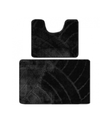 Комплект ковриков для ванной комнаты BANYOLIN CLASSIC из 2 шт 50х80/50х40см 11мм (черный) 1/25