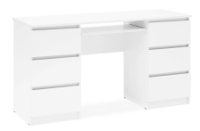 Стол 6 ящиков Челси Белый глянец