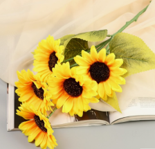 Ветка Пять подсолнухов 53см 4738236