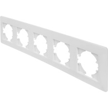 Рамка 5-м С1150-001 белый